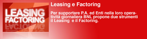Leasing e Factoring