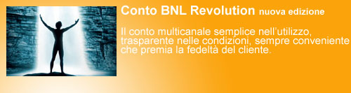 Conto BNL Revolution nuova edizione