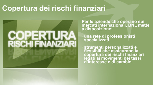 copertura dei rischi finanziari