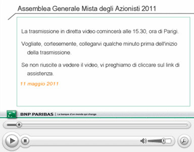 Diretta LIVE Assemblea Generale