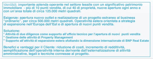 Un caso di successo…