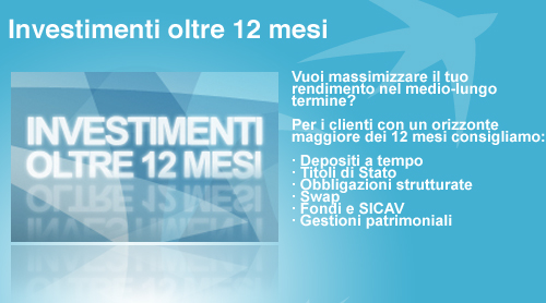 investimenti oltre i 12 mesi