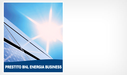Prestito BNL Energia Business
